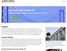 Tablet Screenshot of bayarealawcenter.com